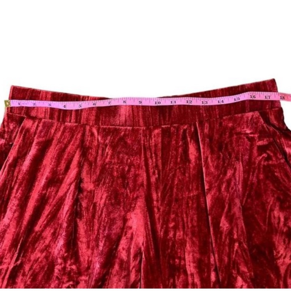 A New Day Women's High Rise Leg Velvet Pull On Wide Leg Lounge Pants - Picture 5 of 5